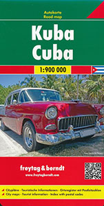 Wegenkaart - landkaart Cuba | Freytag & Berndt (9783707916614)