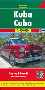 Wegenkaart - landkaart Cuba | Freytag & Berndt (9783707916614)